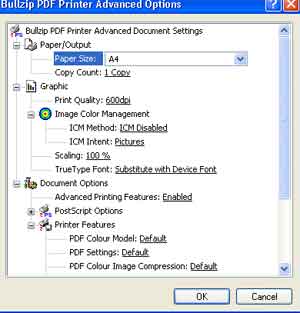 Konfigurasi kualitas file PDF